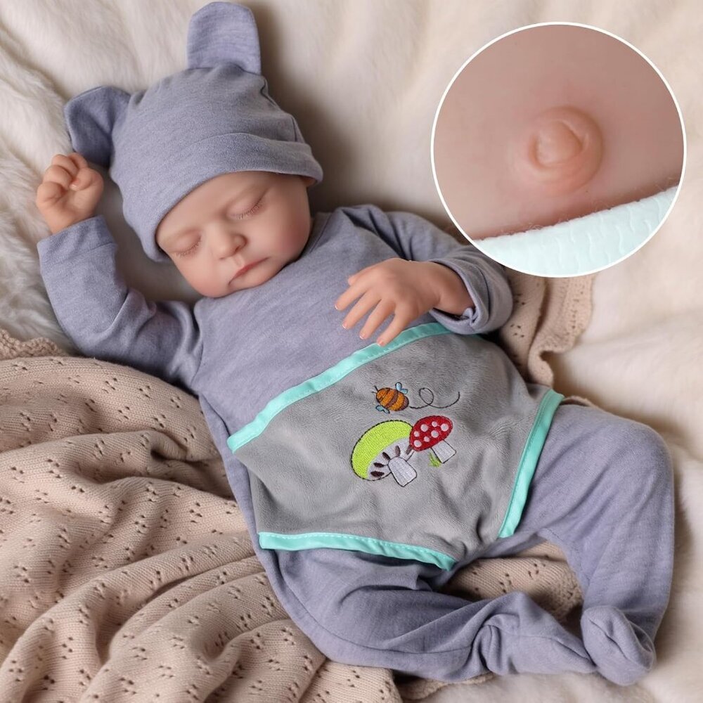 Lifelike Reborn Baby Dolls 17 Inch Realistic Newborn Baby Doll Real Life - Picture 3 of 6